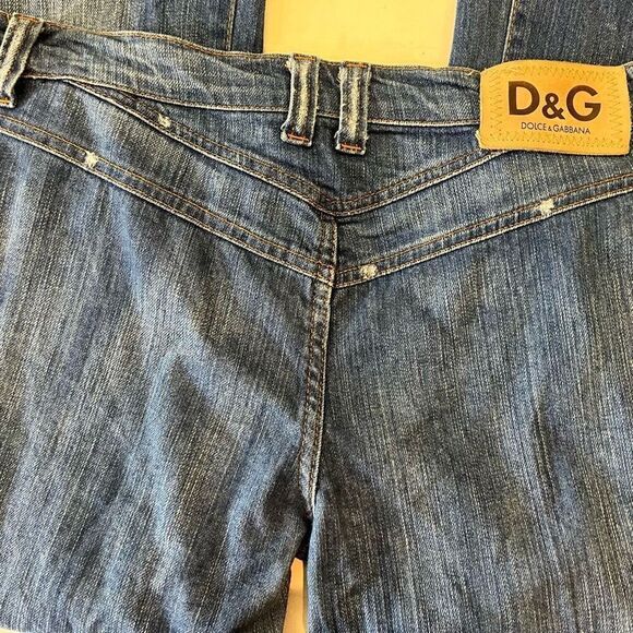 D&G Dolce & Gabbana Lite Distresses Straight Leg Pockets Front No Back Preloved - Picture 5 of 10